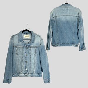 Anthropologie Pilcro Trucker Light Medium Wash 100% Cotton Jean Jacket S…